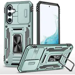 Ударостійкий чохол Camshield Army Ring для Samsung Galaxy A57 5G Зелений / Light Green
