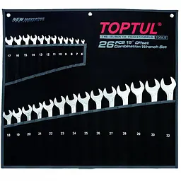 Комплект ключів комбінованих 26 шт 6-32 мм Super-Torque Toptul hoz0007943