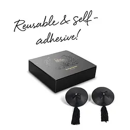 Пестіс Bijoux Indiscrets Burlesque pasties ORIGINAL BLACK, One size - мініатюра 5