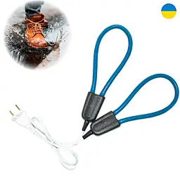 Сушарка для взуття 2 штуки дугова синя та чорна електросушарки для черевиків - мініатюра 4