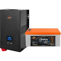 Джерело безперебійного живлення [ДБЖ] LogicPower UPS W3600 + АКБ LiFePO4 4096Wh [37459] [126890] - мініатюра 2