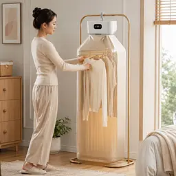 Складна сушарка для одягу DRYING CLOTH HEATER 600 Вт / Підвісна сушарка для одягу 110 см - мініатюра 2