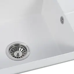 Мийка кухонна GRANADO NAVIA white з сифоном (775*495mm.) (gr3805) - мініатюра 5