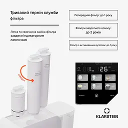 Система фільтрації води Klarstein AquaLine 3 л 5-ступенева (10045496) - мініатюра 8
