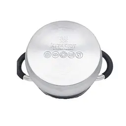 Каструля Krauzer Black KR-78053 20 см 3.6 л срібляста - мініатюра 4