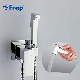 Набір гігієнічного душу прихованого монтажу Frap F7506, хром, Хром - мініатюра 3