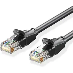Патч-корд 2м, UTP cat 6 RJ-45 black Vention (IBEBH)