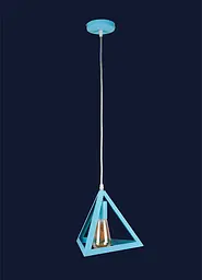 Світильник підвісний Levistella 756PR220-1 BLUE, E27, 220x220мм, голубий метал, стиль лофт - мініатюра 2