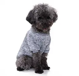 Кофта для собак та котів EcoToys Grey XS ряба сіра A: 20 см B: 31 см C: 19 см 7074 - мініатюра 5