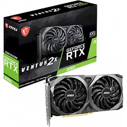 Відеокарта MSI RTX 3060 12Gb Ventus 2X (GeForce RTX 3060 VENTUS 2X 12G) (RTX 3060 VENTUS 2X 12G) (GDDR6, 192 bit, PCI-E v4.0) FR - мініатюра 2