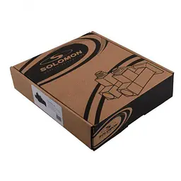 Набір кутових кранів Solomon LUX 8888-CUBE 1/2" із американкою Black 30412 - мініатюра 10