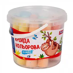 Крейда кольорова 1 Вересня 400480 16шт Jumbo Zoo Land у відрі(10) - мініатюра 1