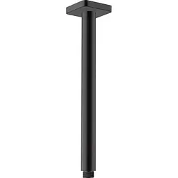 Кронштейн для верхнього душу Hansgrohe зі стелі Vernis Shape 300 мм Matt Black 26407670 Чорний матовий