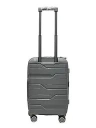 Валіза маленька S поліпропілен Milano bag 0306 56×35×24см 33л Срібна - мініатюра 3