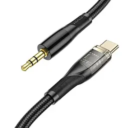 Кабель HOCO 3.5 mm to Type-C Transparent Discovery Edition Digital audio conversion cable UPA25 1M - мініатюра 3