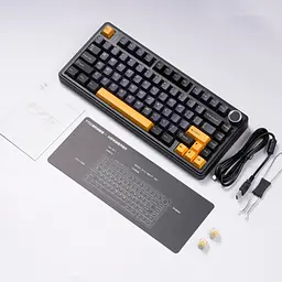 Ігрова механічна клавіатура AULA F75 / Три режими підключення / Leobog Axis Reaper Switch / Dark Blue - мініатюра 5