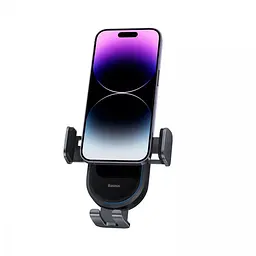Автотримач Baseus LightChaser Series Wireless Charging Electric Car Mount 15W Cosmic Black - мініатюра 5
