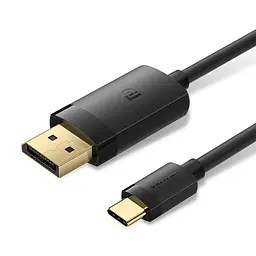 Кабель Vention USB-C to DP 4K@60Hz HD Cable 1.5m Black (CRJBG)