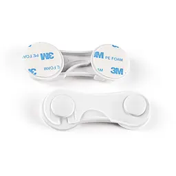 Замок-блокатор для дверцят MBM Kids 2 шт білий (BS-08 WHITE) - мініатюра 5