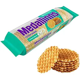 Вафлі солоні Lekorna Medallions з сушеною цибулею 90 г  - мініатюра 2