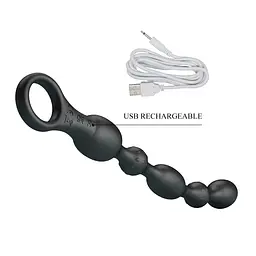 Анальний стимулятор PRETTY LOVE Van, 10 vibration functions Beaded Anal Vibrator PRETTY LOVE BI-040142 98296 - мініатюра 2