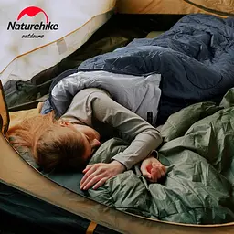 Спальник Naturehike Y150 (NH21MSD08) +11°C - з капюшоном - правий - темно-блакитний - мініатюра 5