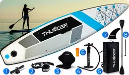 Надувна дошка SUP THUNDER MARIS 320 см з веслом - мініатюра 8