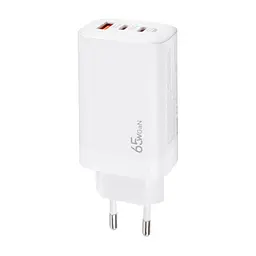 Зарядное устройство для XoKo 2xUSB-C PD65W + 1xUSB QC3.0 GaN white (XK-QC-630) - миниатюра 9