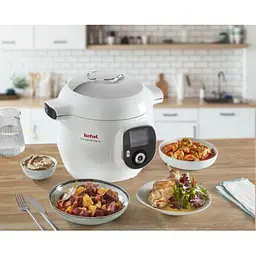 Мультиварка-скороварка Tefal Cook4Me + 1600 Вт біла (CY851130) - мініатюра 8