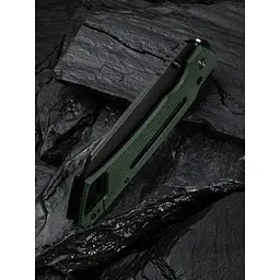 Ніж складаний тактичний Civivi Buster FG, (10.7 см) Nitro-V / Micarta темно-зелений - мініатюра 15