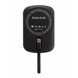 Портативна магнітна батарея 10000 mAh 15W XON PowerBank Magnetic (YC2X2 5583) Чорна