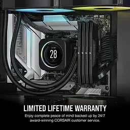 Модуль пам'яті Corsair DDR5 32GB (2x16) Vengeance 6400Mhz EXPO/XMP Grey (CMK32GX5M2B6400Z36) - мініатюра 4