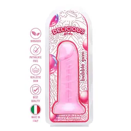 Фалоімітатор з ароматом жуйки Toyz4lovers Delicious Dildo Bubble Gum, 15 см - мініатюра 8