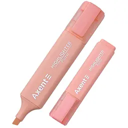 Набір маркерів Axent Highlighter 2537-A 1-5 мм клиноподібний 12 шт. пастель рожевий (2537-24-A)