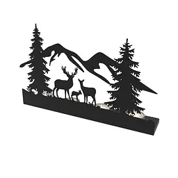 Свічник Nice & Cozy Deer family на 4 свічки чорний