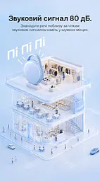 Bluetooth-трекер для пошуку речей Vention SpotTag Pop AirTag пошукова мітка Apple Find My або Android Find Hub звуковий пошук 80 дБ перегляд останнього відомого місцезнаходження сповіщення про залишені речі у Find My виклик звукового сигналу через Siri зі змінною батарейкою CR2032 до 1 року роботи захист від бризок IPX4 з 8 наліпками в комплекті сірий (KQXH0) - мініатюра 9