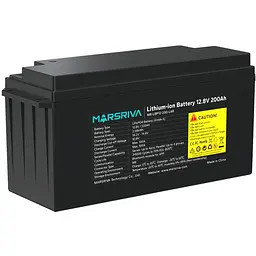 Акумуляторна батарея Marsriva LiFePO4, 12.8V/200Ah (MR-LBP12-200-LAR), 2.56kWh - мініатюра 2