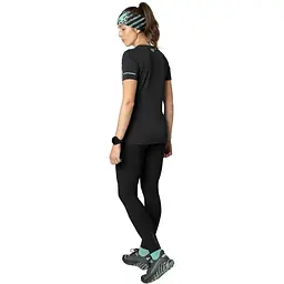 Футболка жіноча Dynafit Alpine 2 W S/S Tee L Чорний-Зелений - мініатюра 4