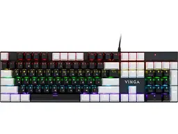 Клавіатура Vinga KBGM-095 Orange Switch USB White/Black (KBGM-095Y)