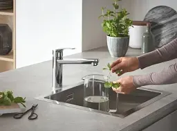 Змішувач для мийки Grohe EuroSmart одноважільний Хром 30412 - мініатюра 6