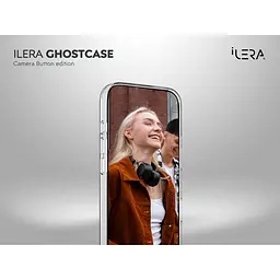 Чохол iLera GhostCase Camera Button with MagSafe для Apple iPhone 17 Transparent (ILGCAClCaBk17) [150392] - мініатюра 9