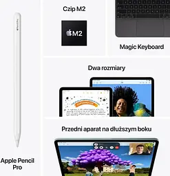 Планшет Apple iPad Air 11 2024 Wi-Fi + Cellular 128GB Purple (MUXG3) - мініатюра 6