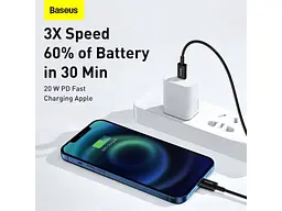 Кабель Baseus Superior Series Fast Charging USB-C to Lightning 20W 2m Black (CATLYS-C01) [75257] - мініатюра 8