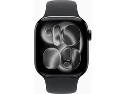 Смарт-годинник Apple Watch Series 11 GPS + Cellular 42mm Jet Black Alu. Case w. Black S. Band - S/M (MF834) - мініатюра 2