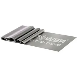 Стрічка-еспандер для спорту та реабілітації Power System PS-4123 Flat Stretch Band Level 3 Grey 25-35 кг (PS_4123_Black)