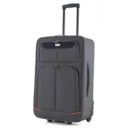 Валіза Semi Line 24" (M) Grey/Orange Lines (T5754-2)