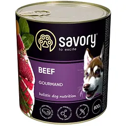 Консерви для собак Savory Dog Gourmand яловичина 800 г (4820232630440)