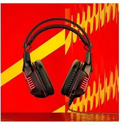 Навушники Borofone Gaming LED Racing headphones Hi-Res BO101 чорно червоні - мініатюра 5