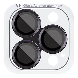 Захисне скло Metal Classic на камеру (у упак.) для Apple iPhone 16 Pro (6.3) / 16 Pro Max (6.9) Чорний / Black