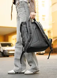 Жіночий рюкзак ролл Sambag Loft Zard чорний 46 х 28 х 13 см (22618001) - мініатюра 6